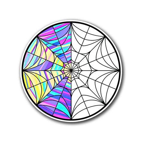 Stained Glass Spider Web Window. . Wednesday spider web window